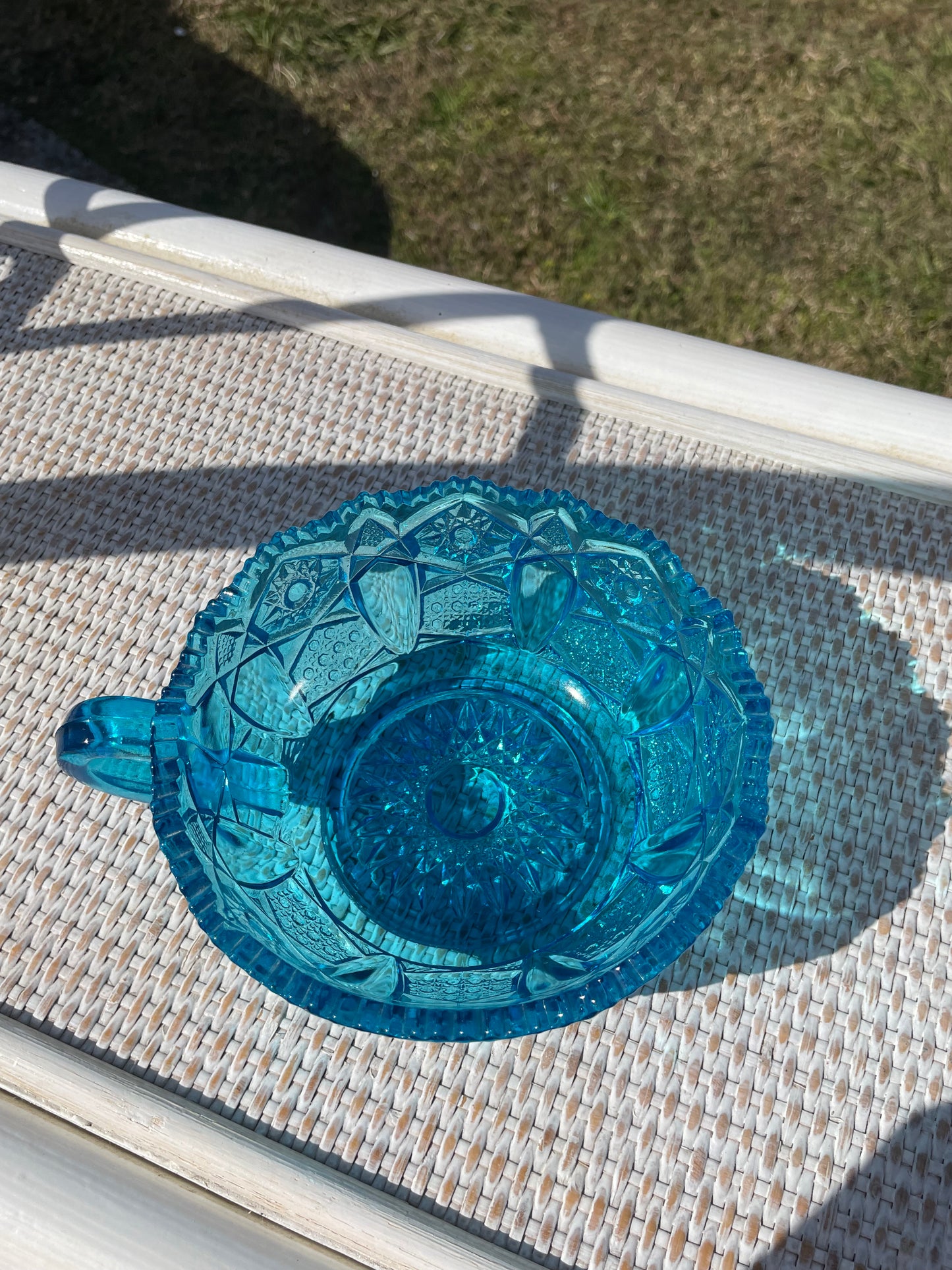 Aqua Candy Glass Dish 🍬