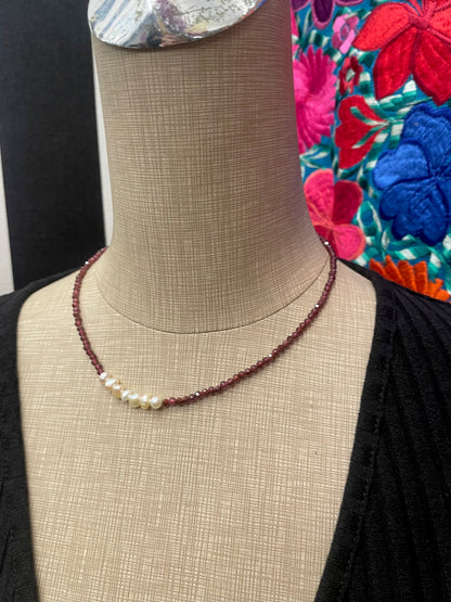 Garnet Gemstone Choker