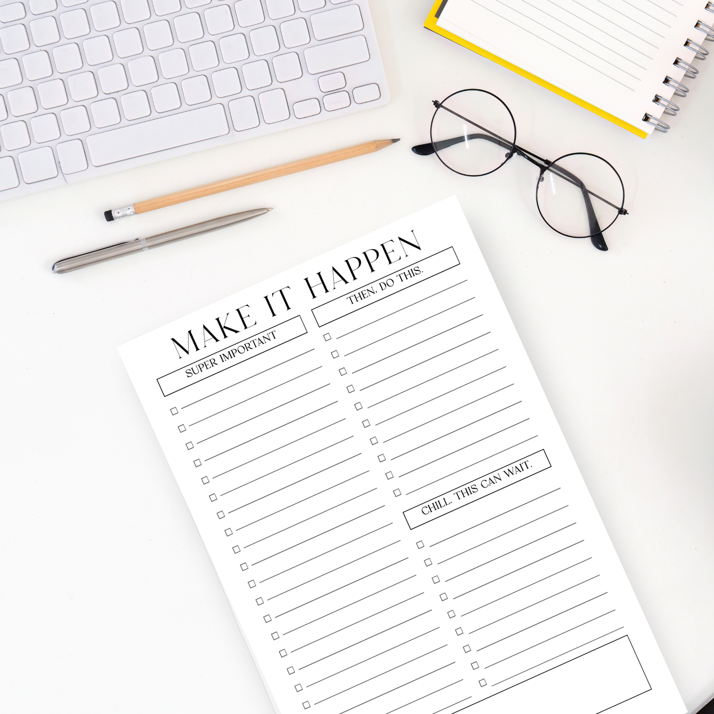 To Do Checklist: 50-Page Tear-Off Notepad