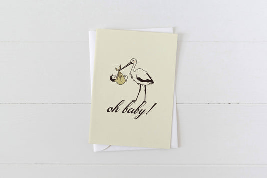 Oh Baby! New Baby Greeting Card