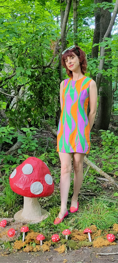 Retro 70s Colourblock Dress