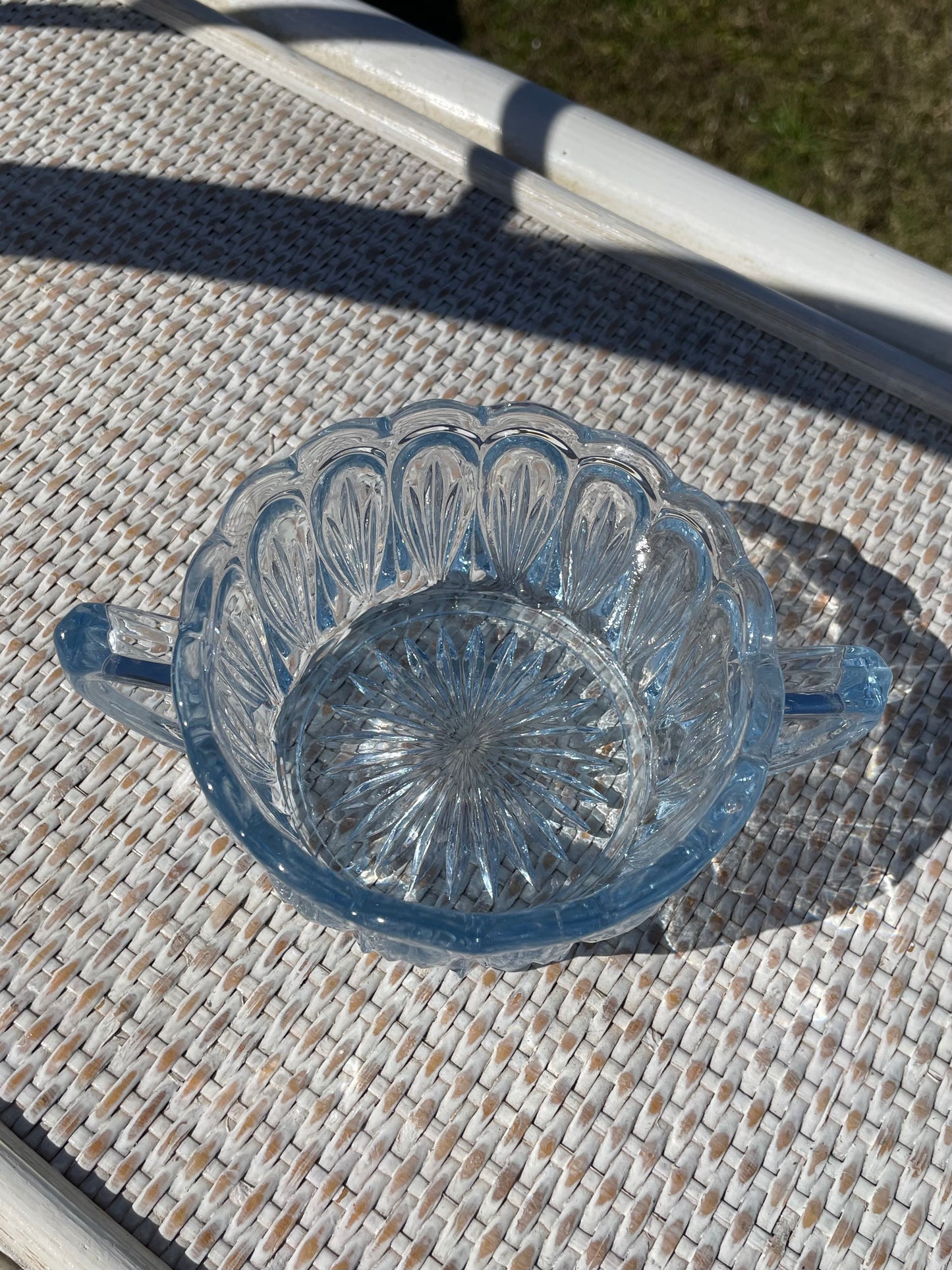 Ice Blue Sugar Dish