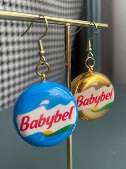 Mini Brands Earrings Babybel Cheese