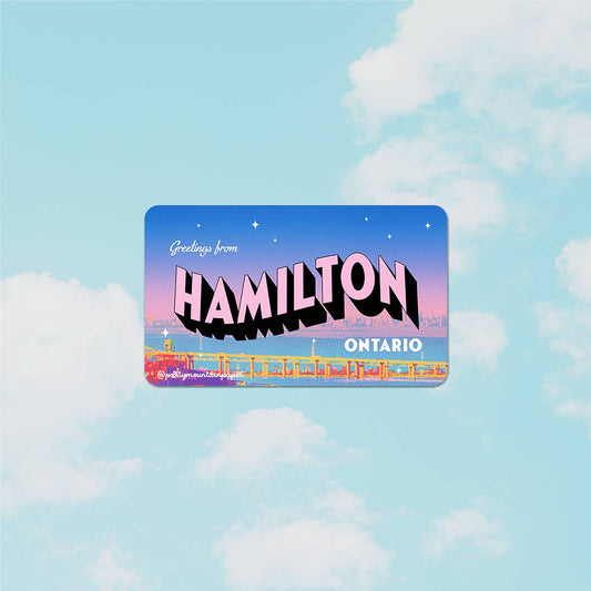 Greetings From Hamilton Sticker