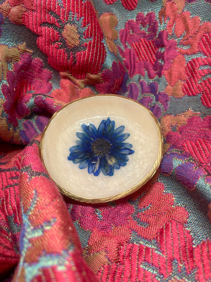 Pressed Flower Trinket Dish