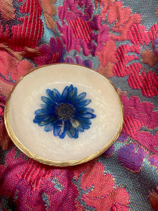 Pressed Flower Trinket Dish