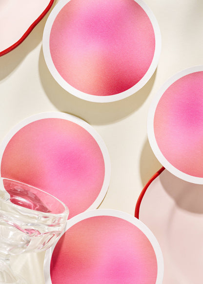 Pink Era Gradient Coasters - Set of Four