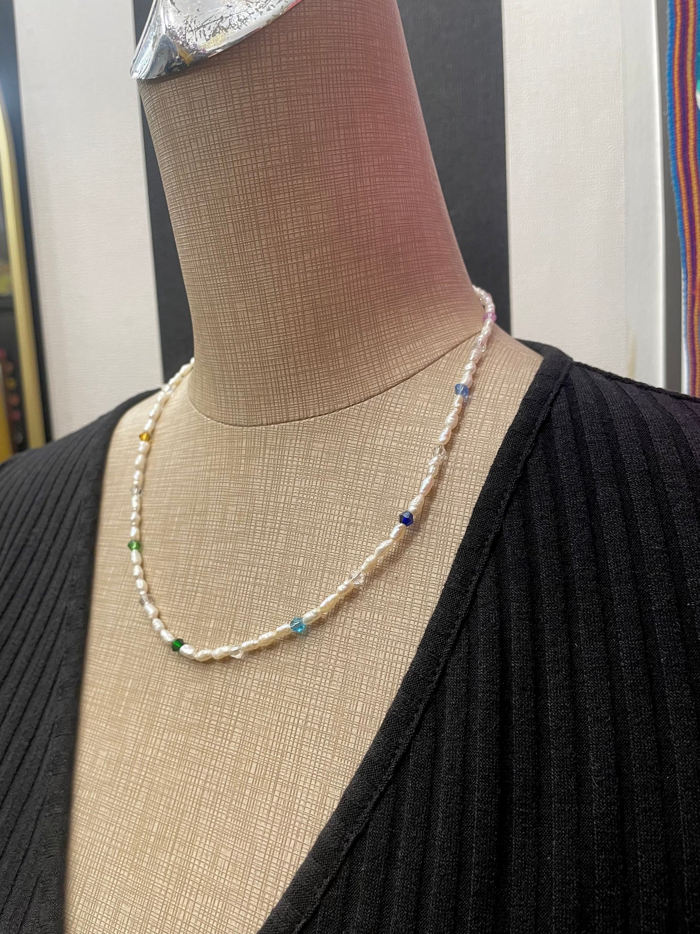 Rainbow Pop Pearl Necklace