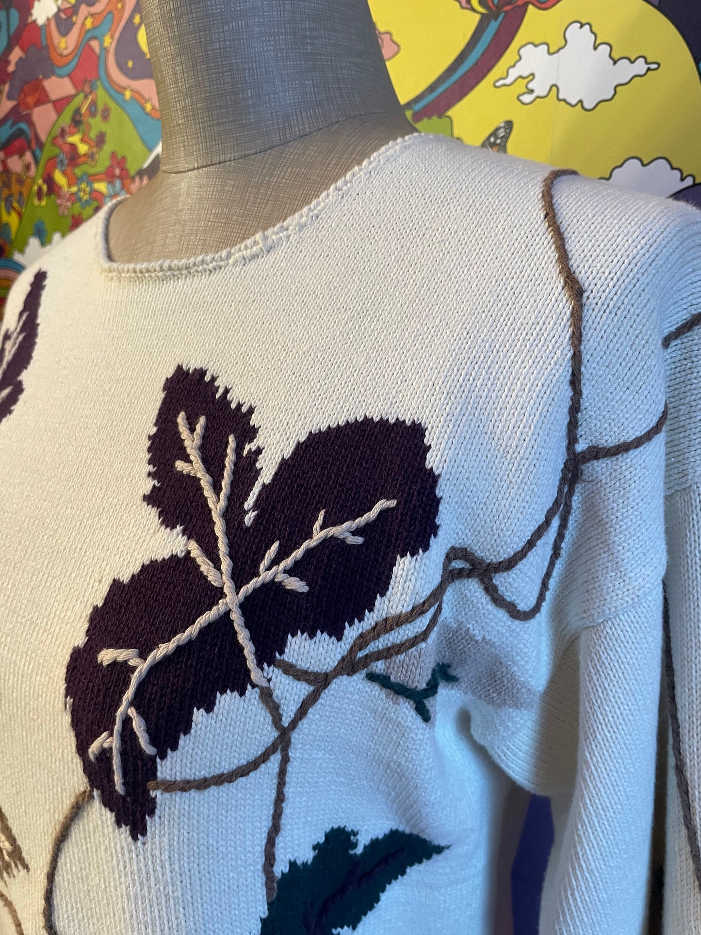 Vintage Leaves Knit