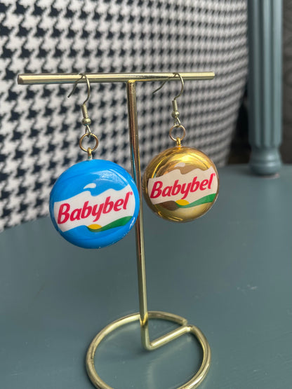 Mini Brands Earrings Babybel Cheese