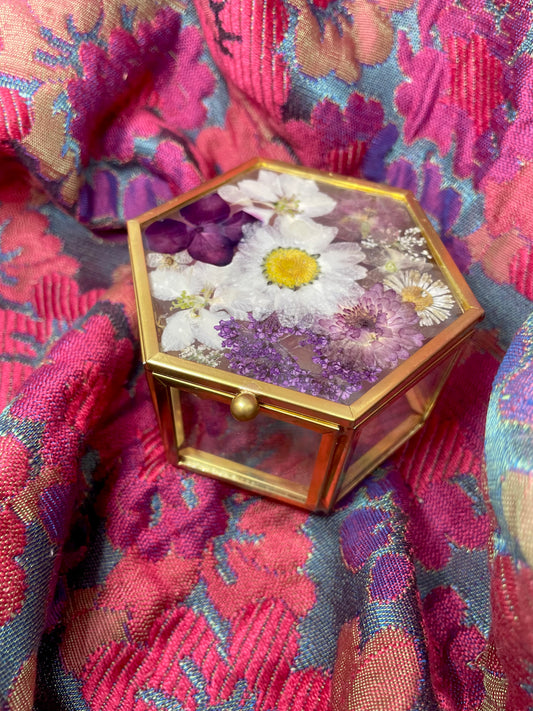 Purple Dream Floral Trinket box