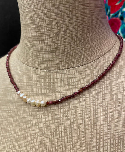 Garnet Gemstone Choker