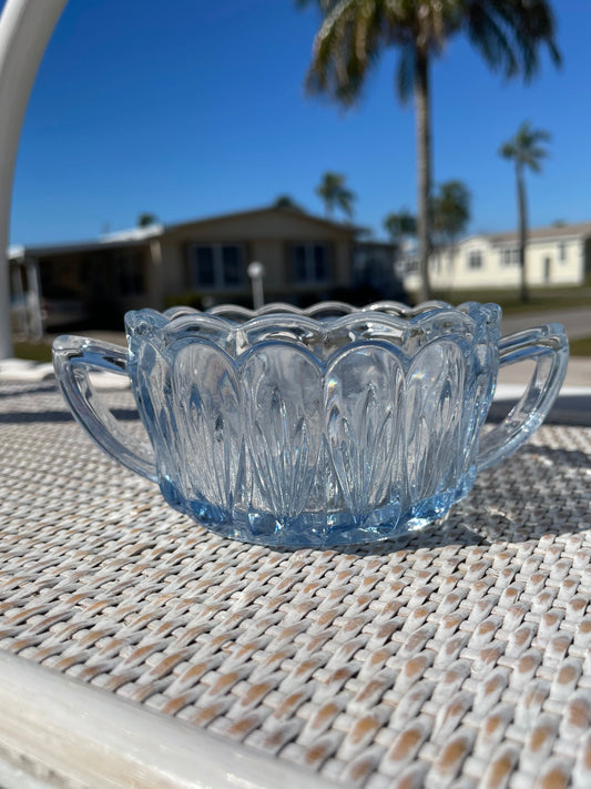 Ice Blue Sugar Dish