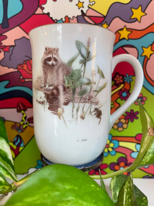 Vintage Raccoon Mug