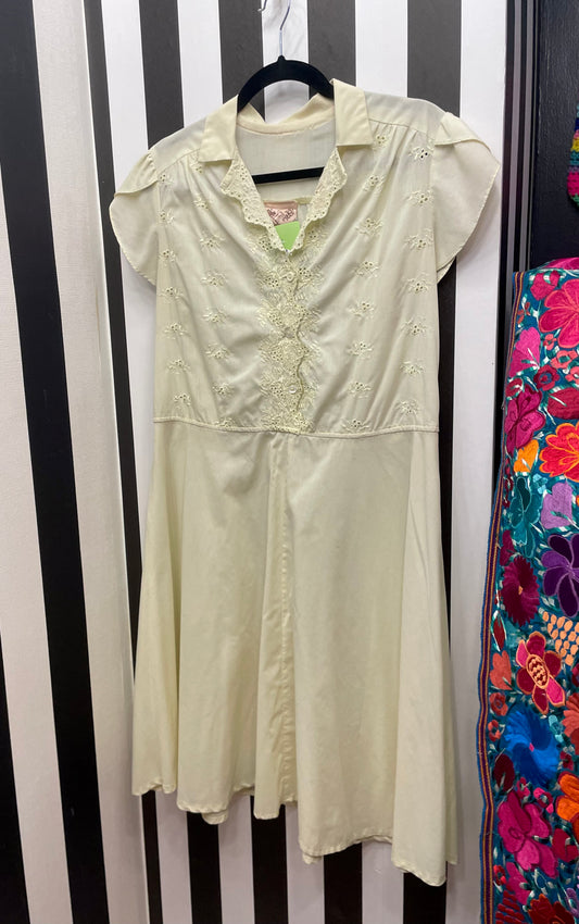 Dainty Cream Day Dress