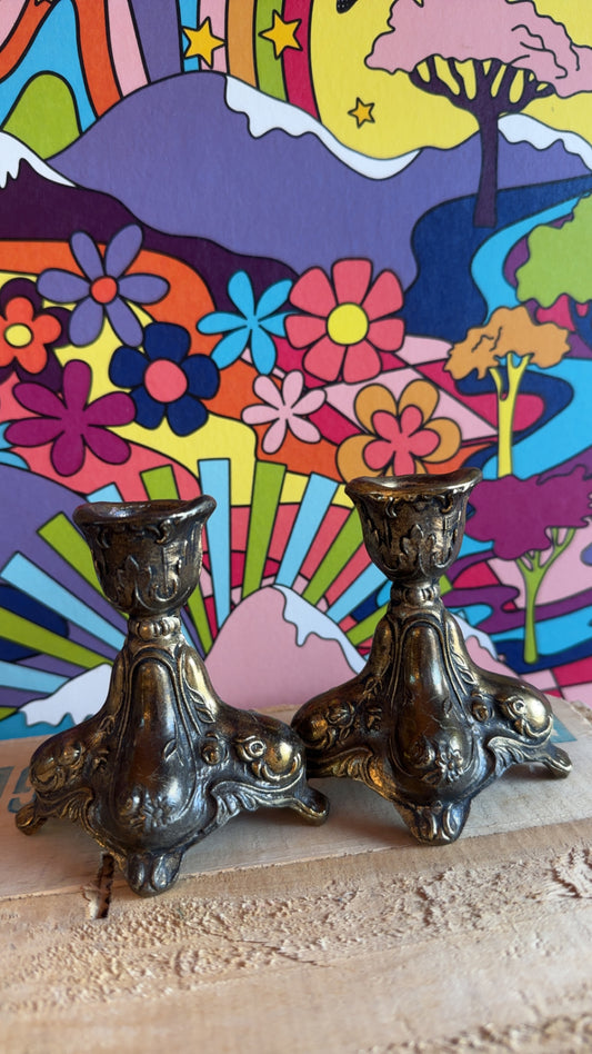French-Rocco Candle Holders