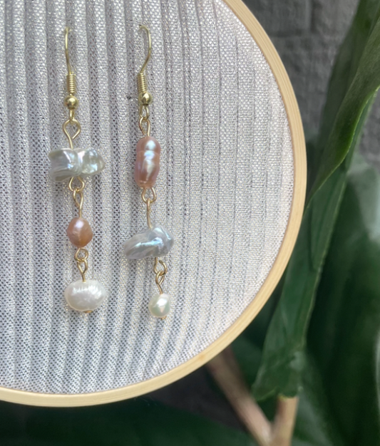 'Brianna' Pearl Drop Earrings