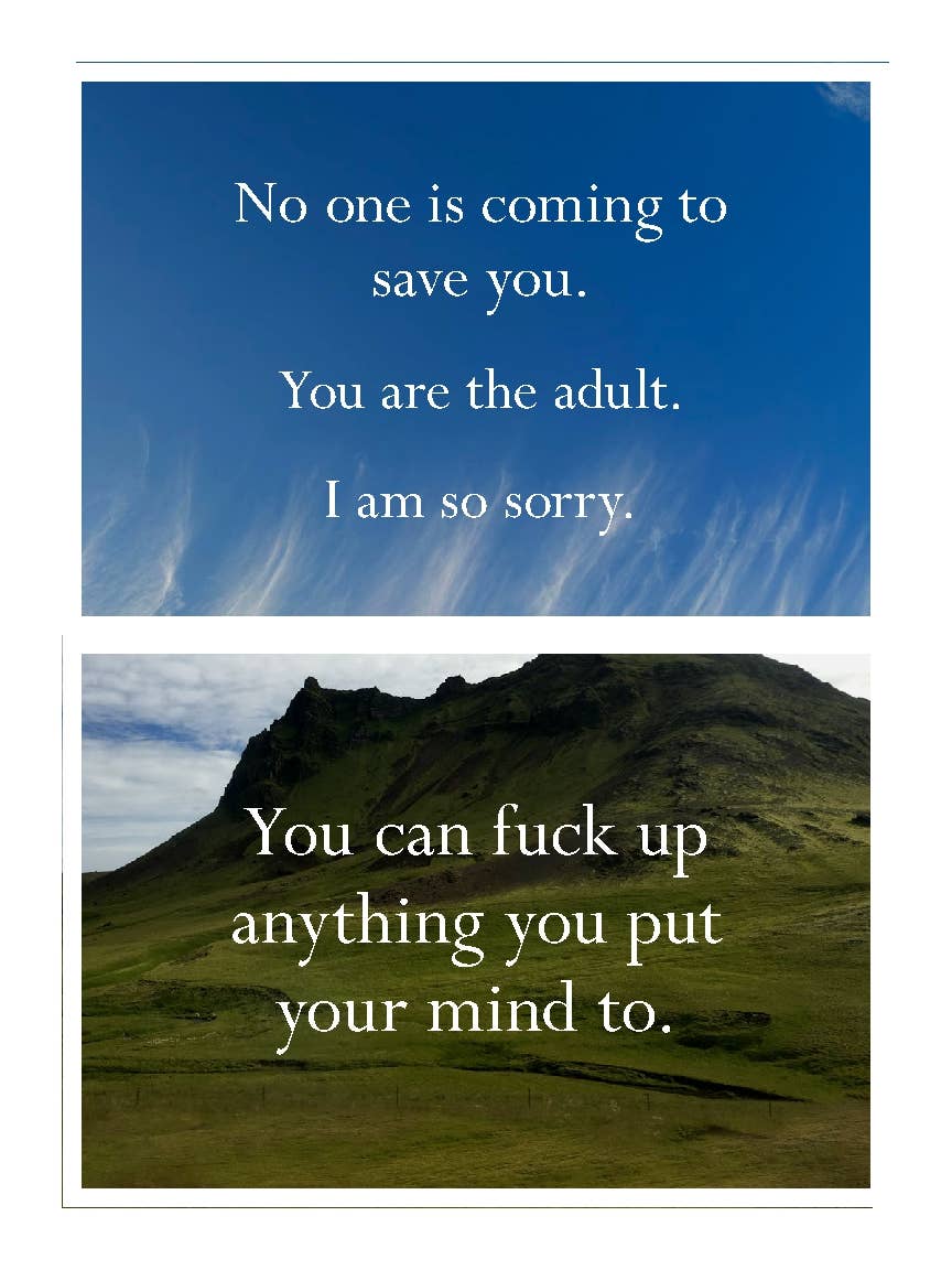 Disappointing Affirmations Sticker Book