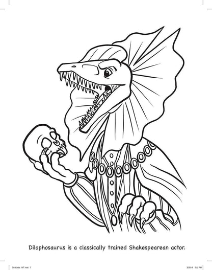 Dinosaurs with Jobs Colouring Book