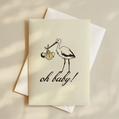 Oh Baby! New Baby Greeting Card