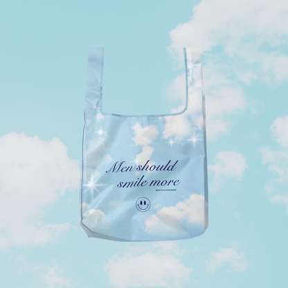 Men Should Smile More Foldable Nylon Tote