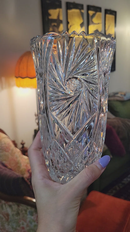 Bavarian Crystal Vase