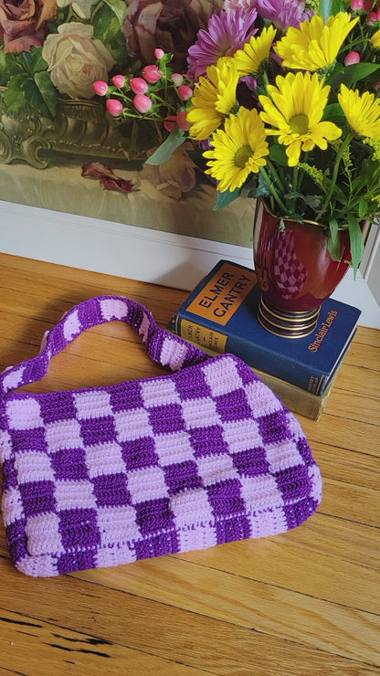 Handmade Checkered Handbag💜