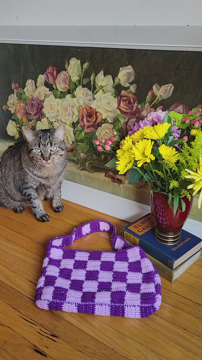 Handmade Checkered Handbag💜