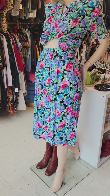 Flowered Two Piece Set